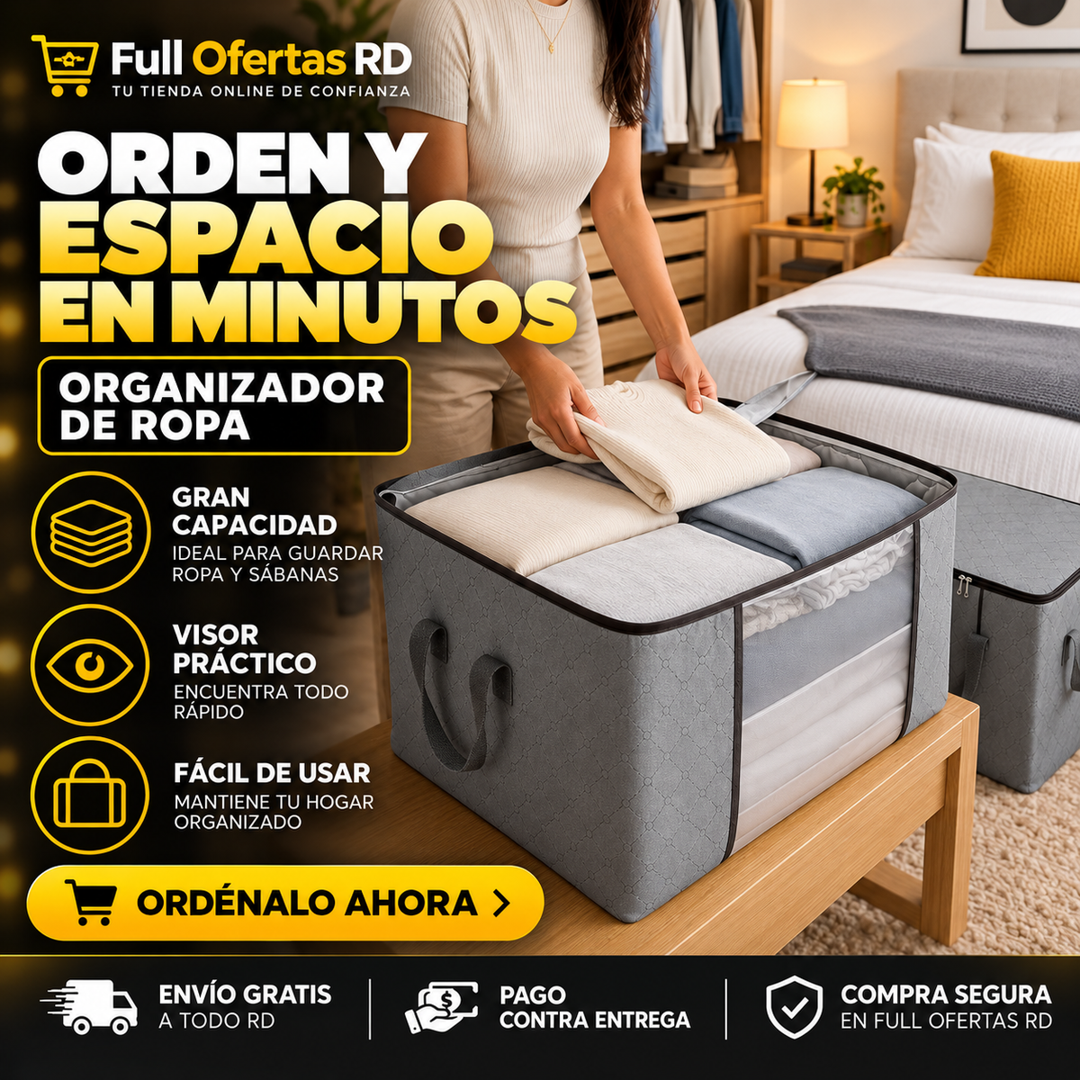 Combo de 2 Organizadores de Ropa Grandes