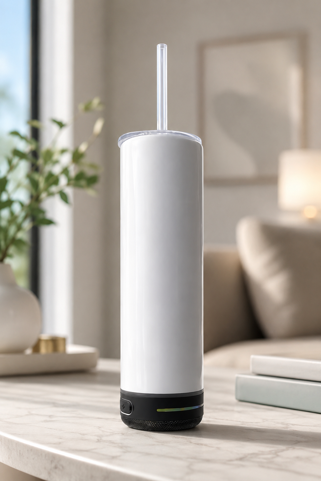 Vaso Térmico Inteligente con Bocina Bluetooth Integrada