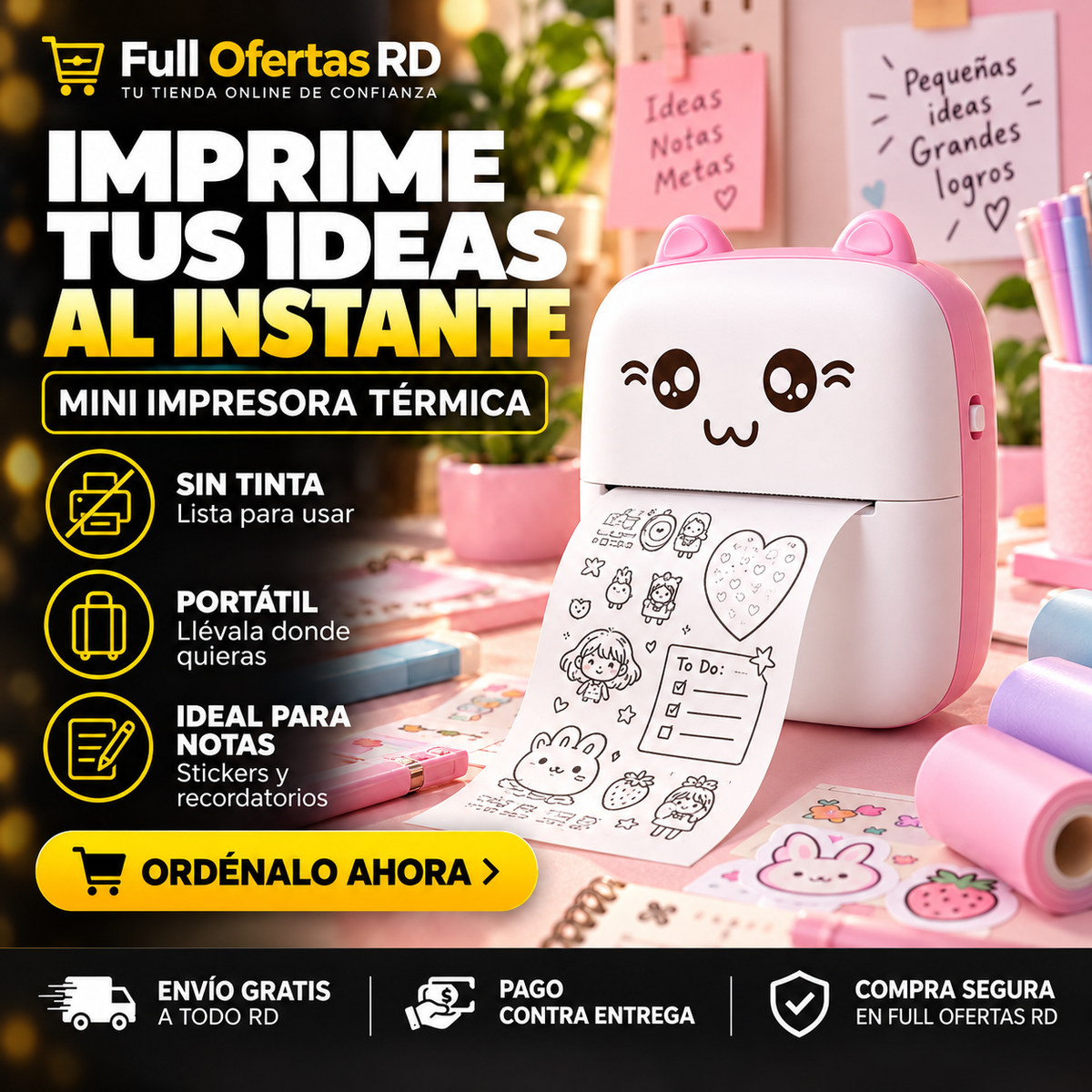 Mini Impresora Térmica Portátil