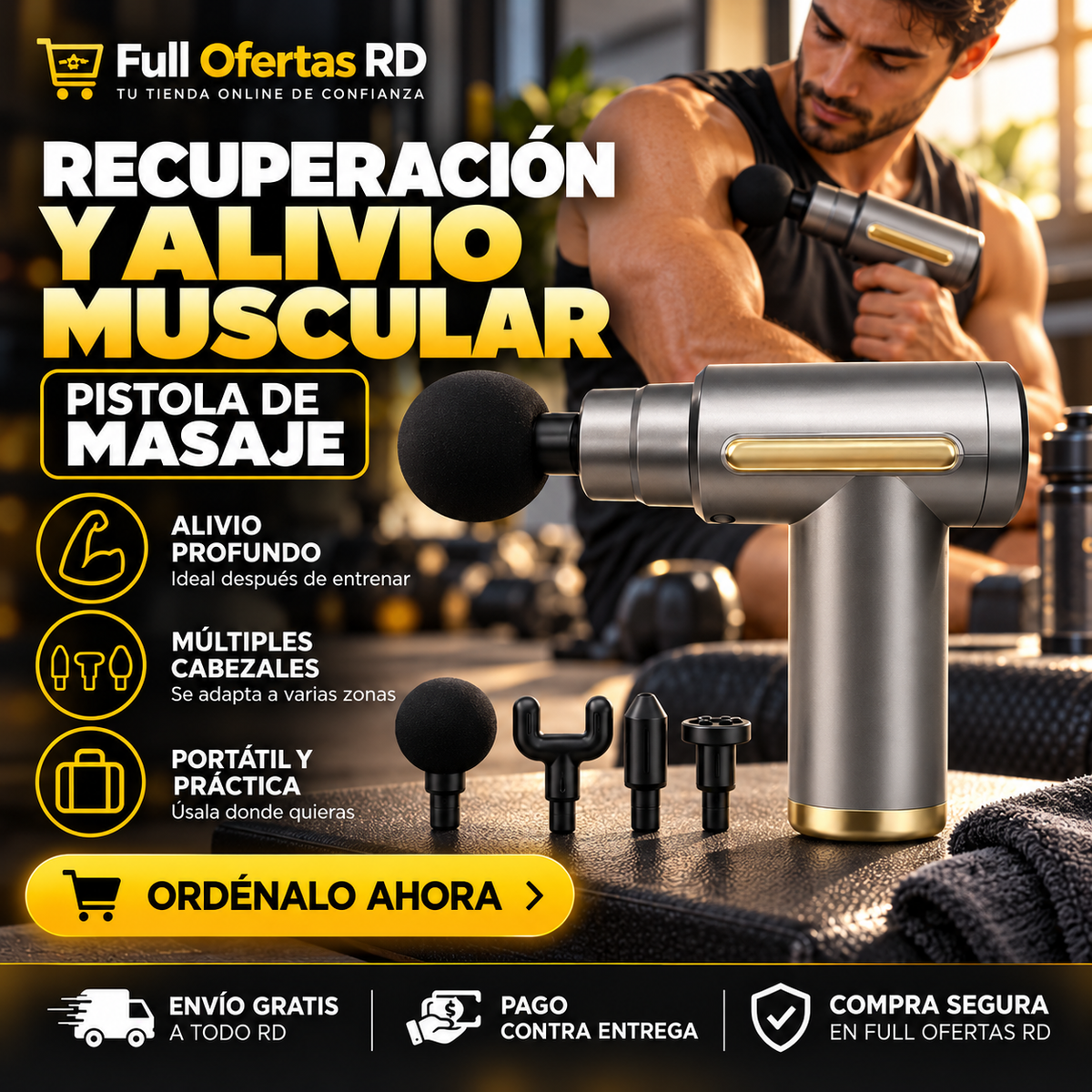 Masajeador de Cuello Tipo Pistola