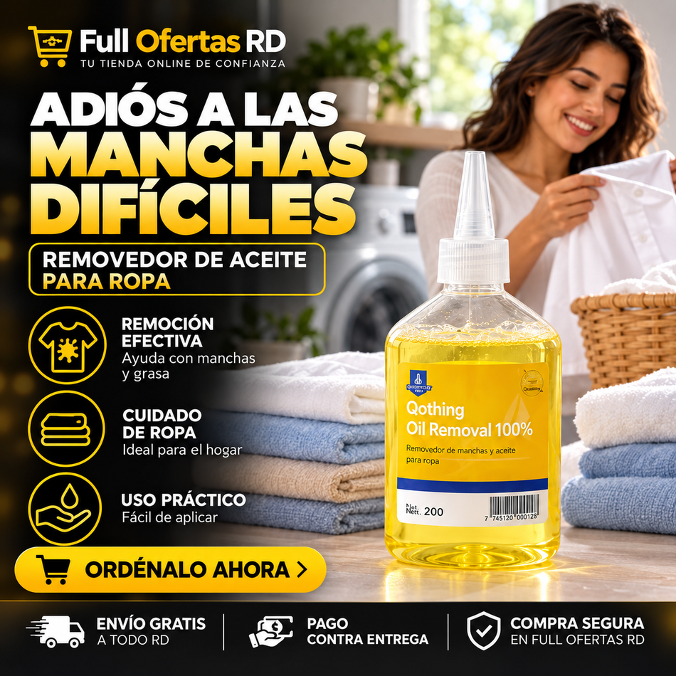 Removedor de Manchas y Aceite para Ropa