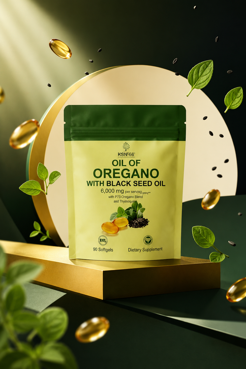 Oil of Oregano + Black Seed Oil 6000Mg