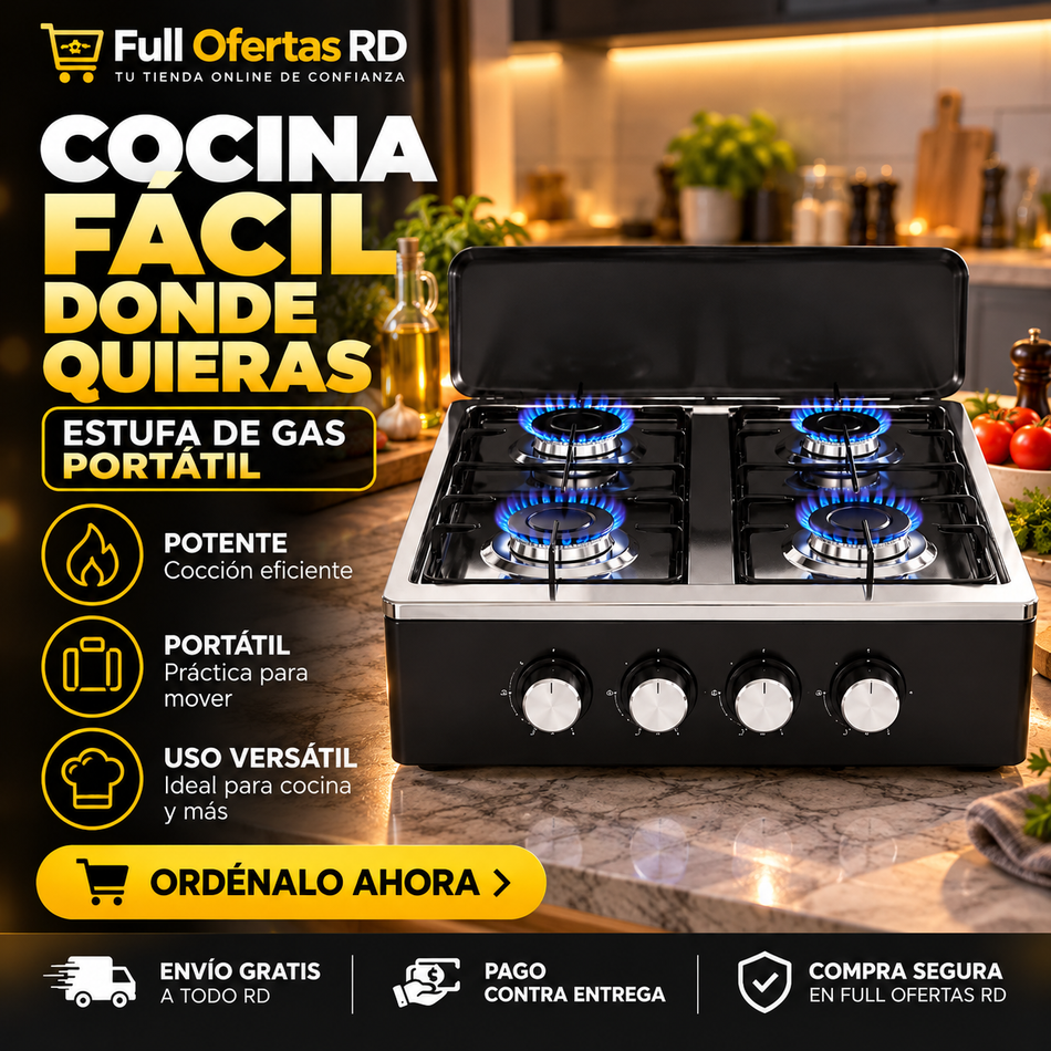 Estufa de Mesa Coventry (Colores Gris y Negro Disponibles)