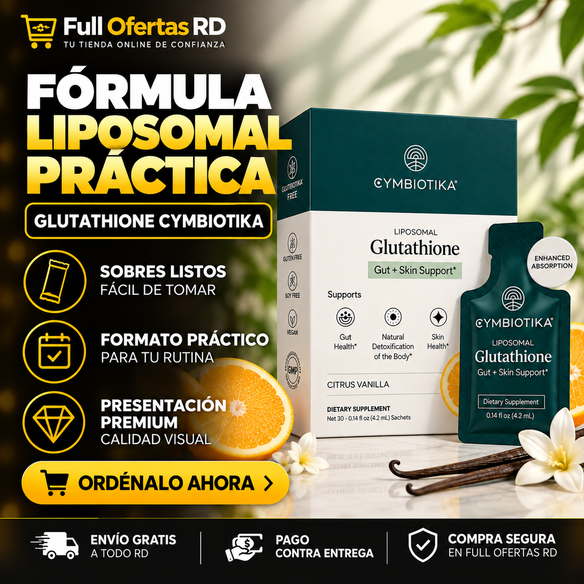Suplemento de glutatión liposomal