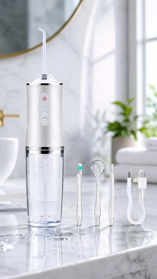 Irrigador Dental Portátil Recargable de Alta Presión