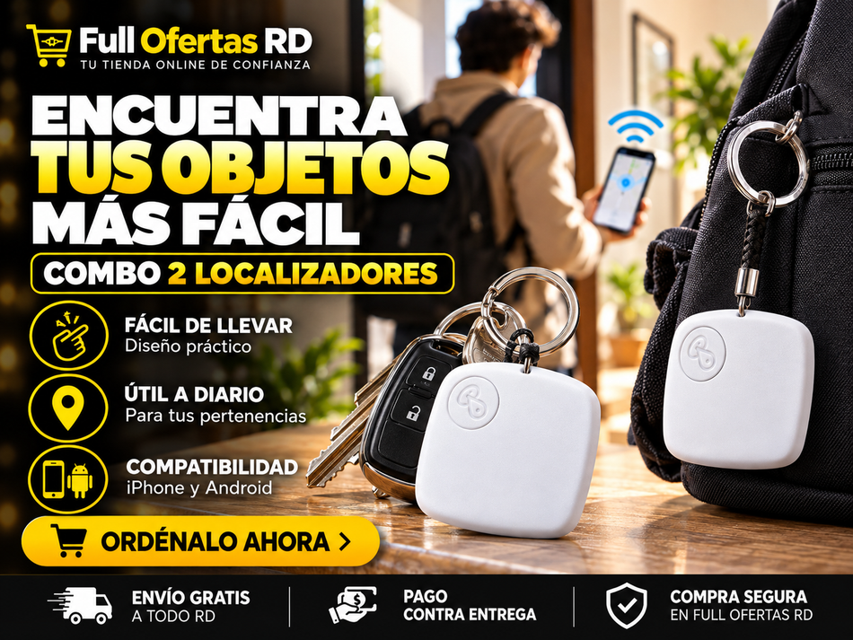 Combo de 2 Localizadores Inteligentes – Compatible con iPhone y Android