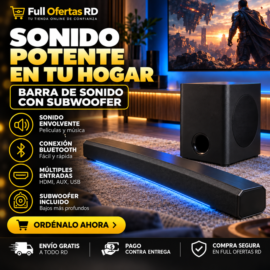 Barra de Sonido + Subwoofer