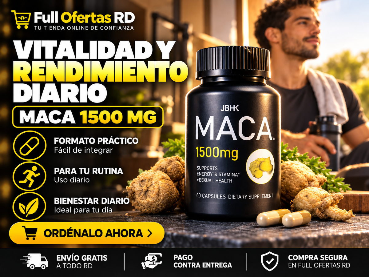 MACA 1500mg – Vitalidad, Rendimiento y Bienestar