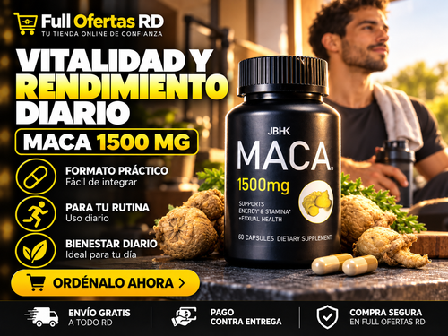 MACA 1500mg – Vitalidad, Rendimiento y Bienestar