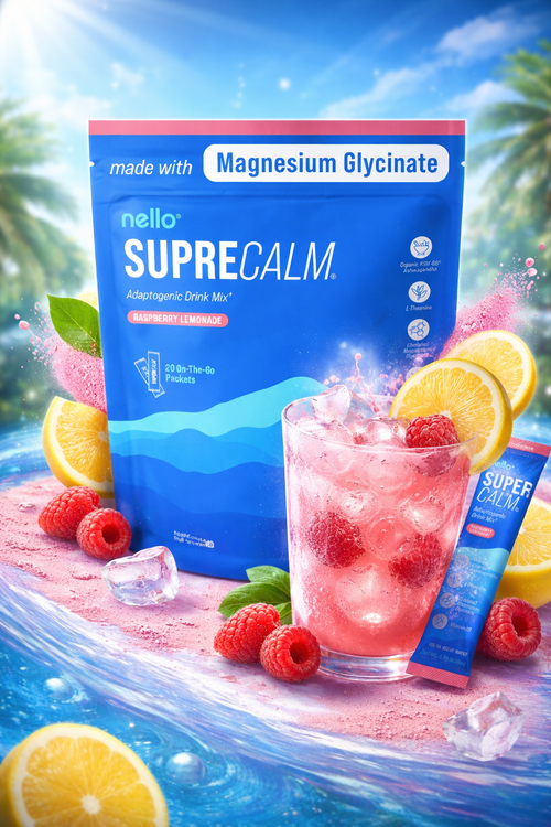 SUPRACALM – Mezcla Adaptógena con Magnesio Glicinato (20 Sobres el Paquete)