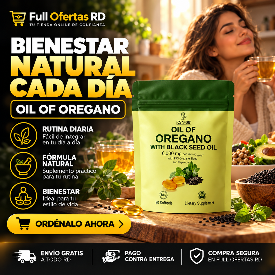 Oil of Oregano + Black Seed Oil 6000Mg