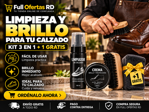 Kit Profesional de Limpieza y Brillo para Calzado (3 en 1) +1  GRATIS