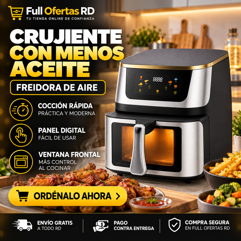 Freidora de Aire Digital Extra Grande con Ventana