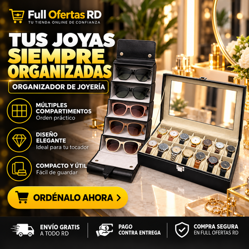 Combo Organizador de Lentes + Caja para Relojes