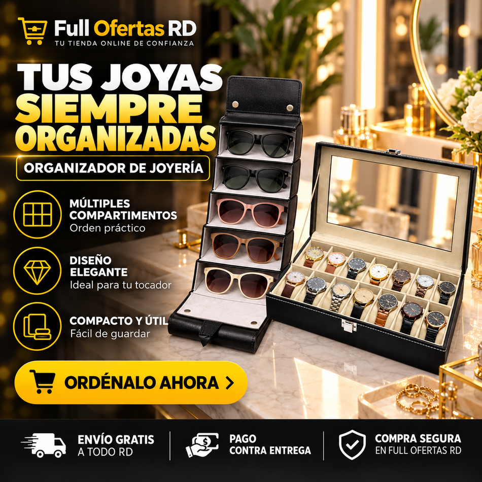 Combo Organizador de Lentes + Caja para Relojes