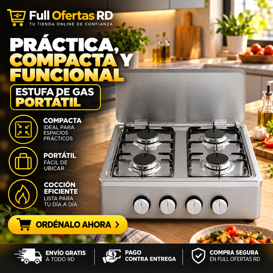 Estufa de Mesa Coventry (Colores Gris y Negro Disponibles)
