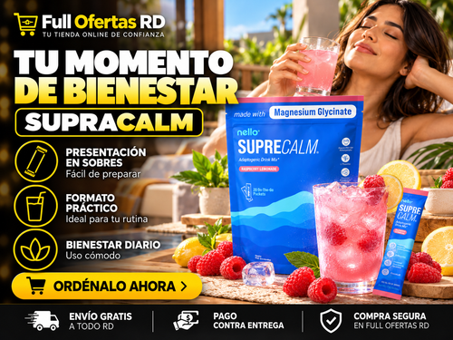 SUPRACALM – Mezcla Adaptógena con Magnesio Glicinato (20 Sobres el Paquete)